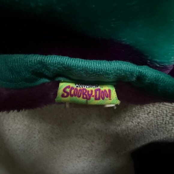 Vintage 2000 Scooby-Doo Fleece Throw Blanket Cartoon Network 50 x 60 Yellow Teal - Picture 2 of 5